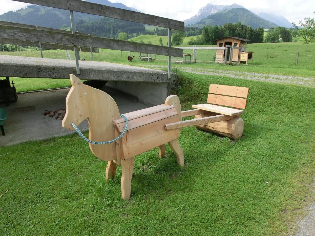 Bio-Bauernhof Bachangerhof Kössen Exteriör bild